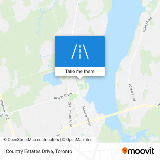 Country Estates Drive map