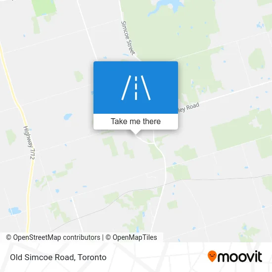 Old Simcoe Road map