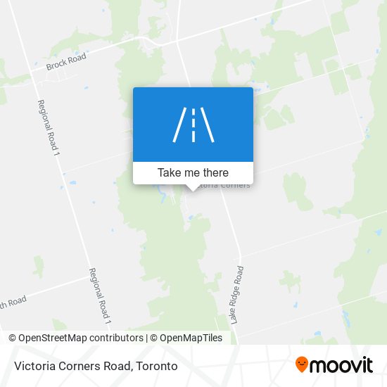 Victoria Corners Road map