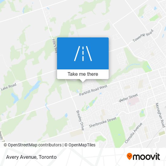 Avery Avenue map