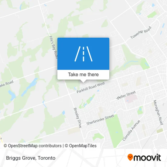 Briggs Grove map