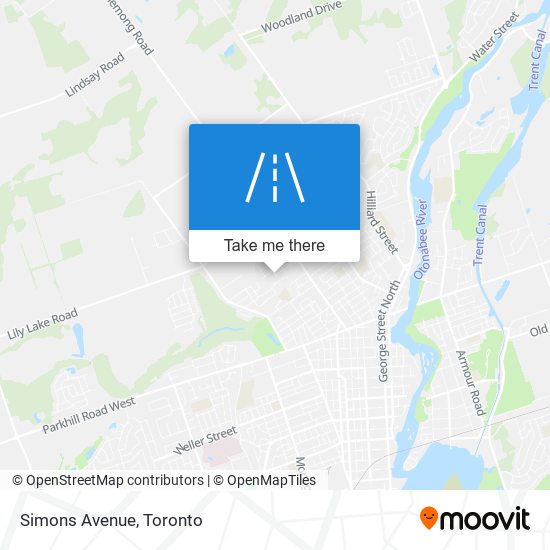 Simons Avenue map