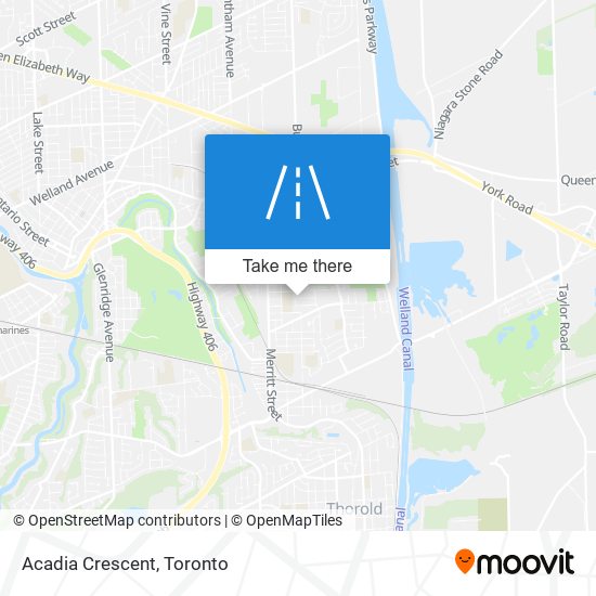 Acadia Crescent map