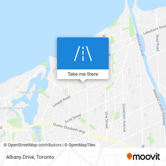 Albany Drive map