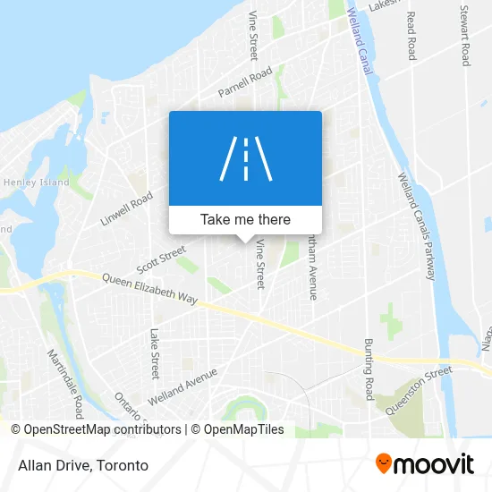 Allan Drive map