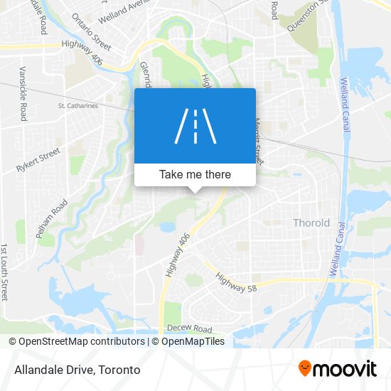 Allandale Drive map