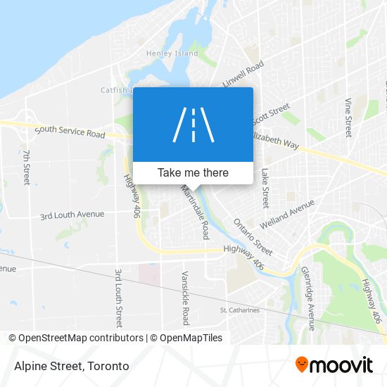 Alpine Street map