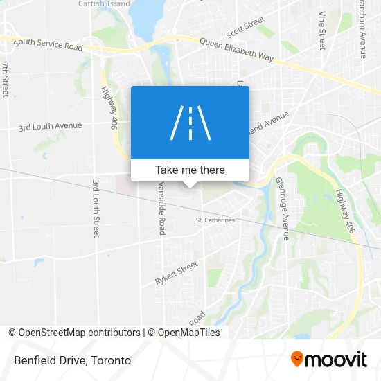 Benfield Drive map