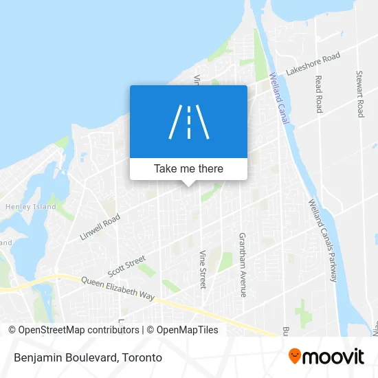 Benjamin Boulevard map