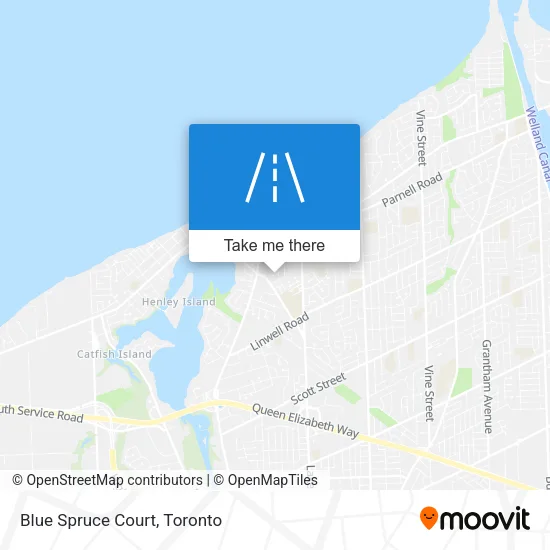 Blue Spruce Court map