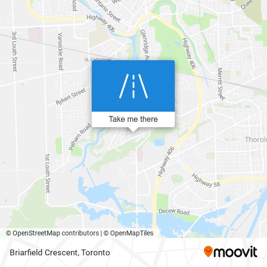 Briarfield Crescent map