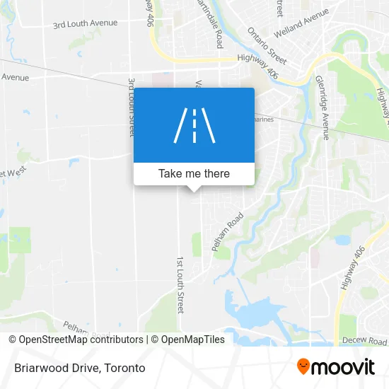 Briarwood Drive map