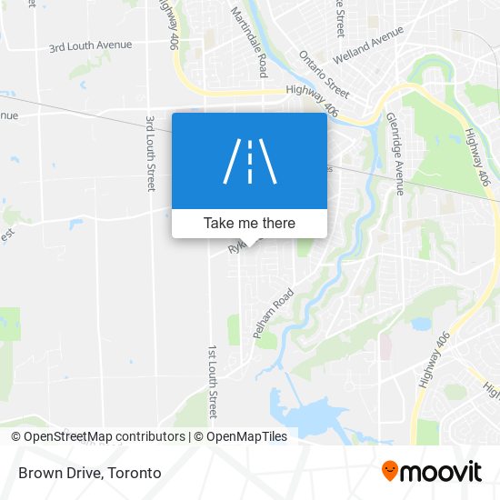 Brown Drive map