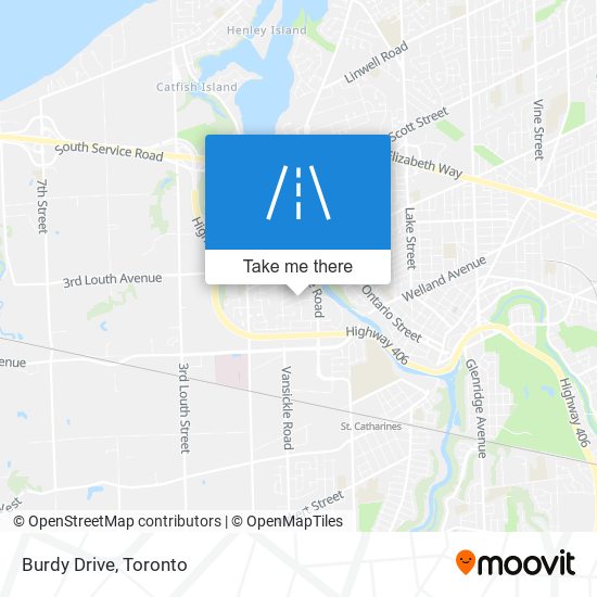 Burdy Drive map