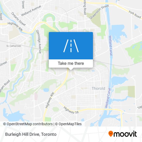 Burleigh Hill Drive map
