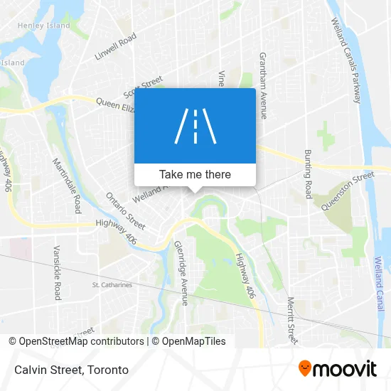 Calvin Street map