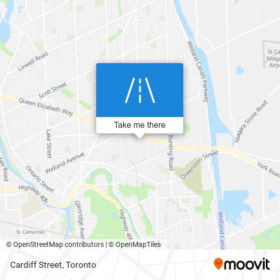 Cardiff Street map