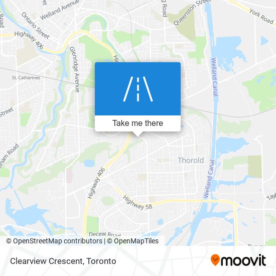 Clearview Crescent map