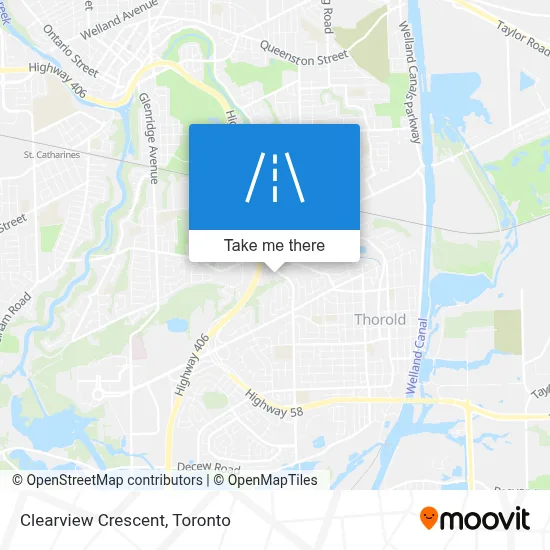 Clearview Crescent map