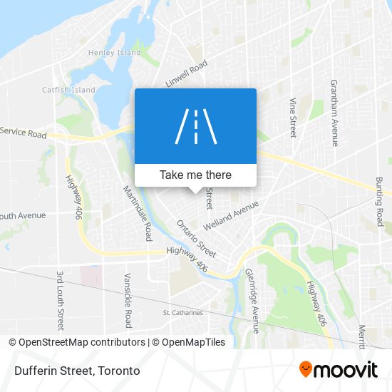 Dufferin Street map