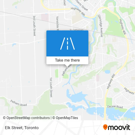 Elk Street map