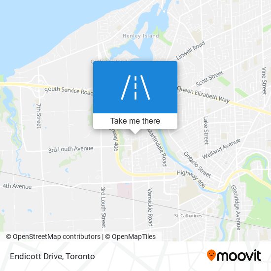 Endicott Drive map