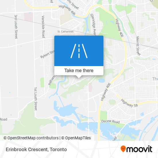 Erinbrook Crescent map