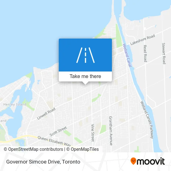 Governor Simcoe Drive map