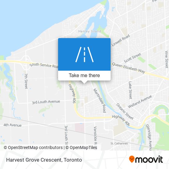 Harvest Grove Crescent map