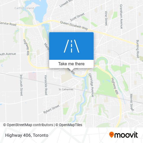 Highway 406 map