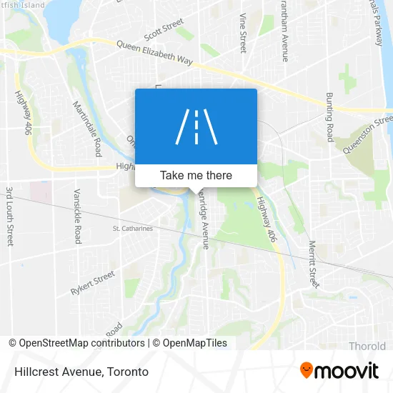 Hillcrest Avenue map