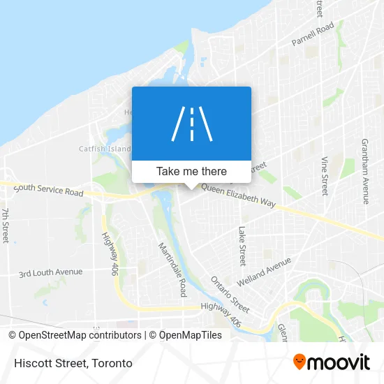 Hiscott Street map