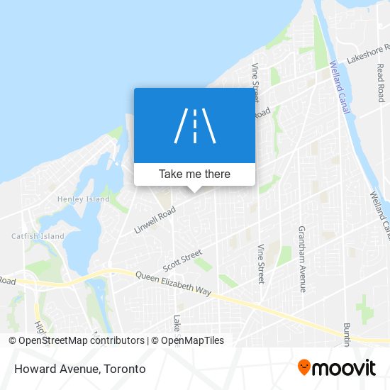 Howard Avenue map