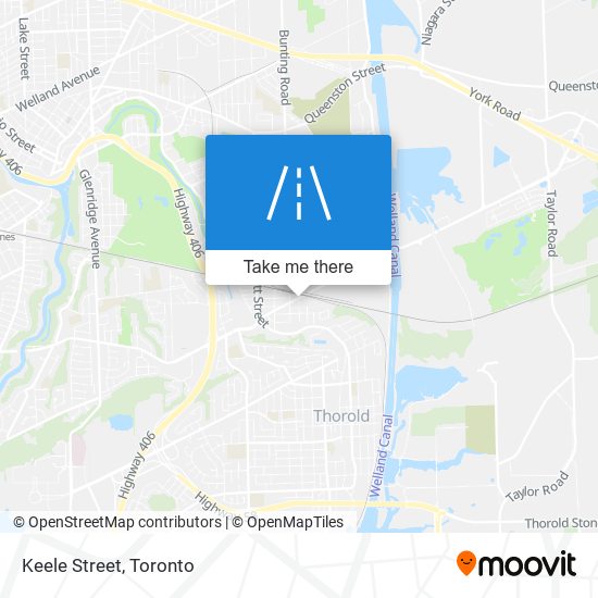 Keele Street map