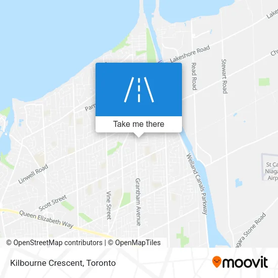Kilbourne Crescent map