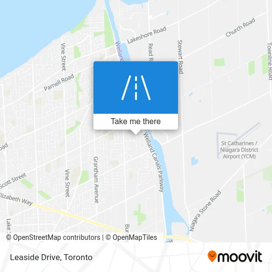 Leaside Drive map