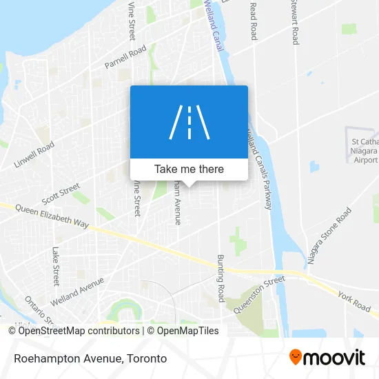 Roehampton Avenue map