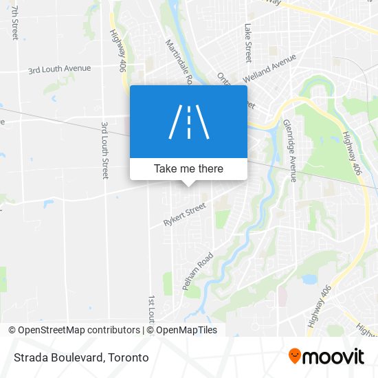 Strada Boulevard map