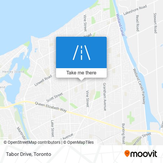 Tabor Drive map