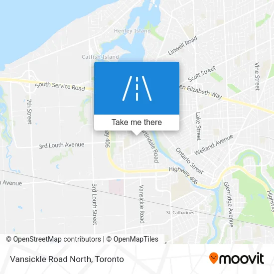 Vansickle Road North map