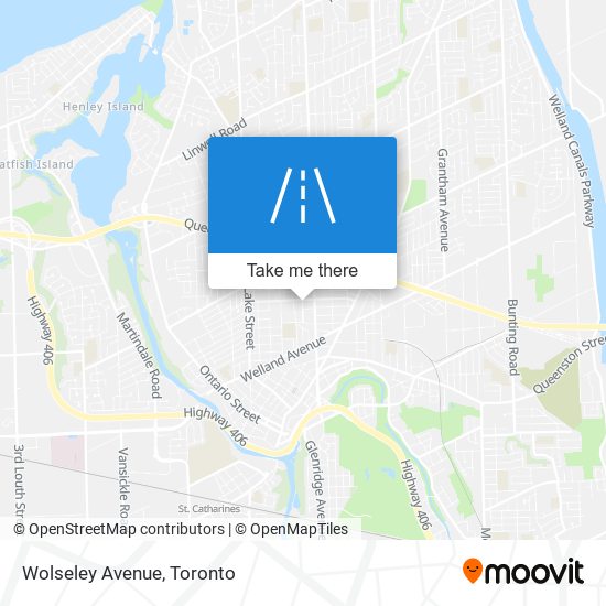 Wolseley Avenue map