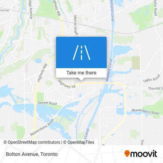 Bolton Avenue map