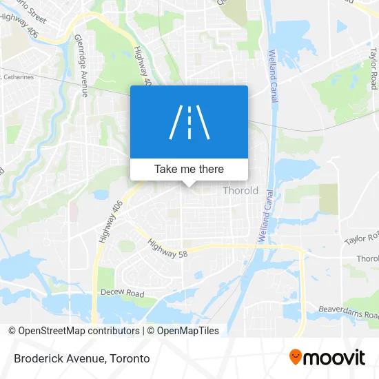 Broderick Avenue map