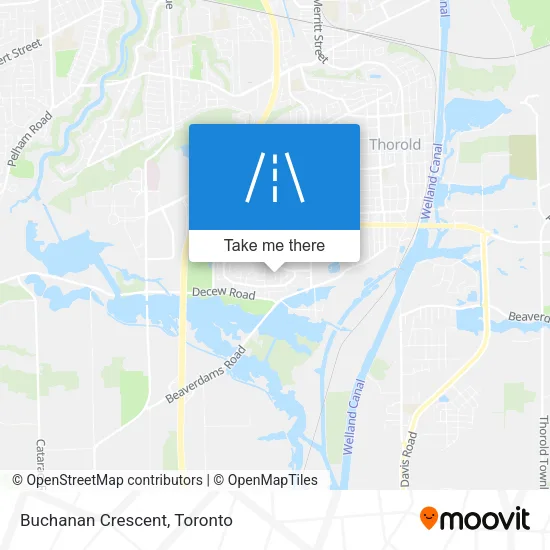 Buchanan Crescent map