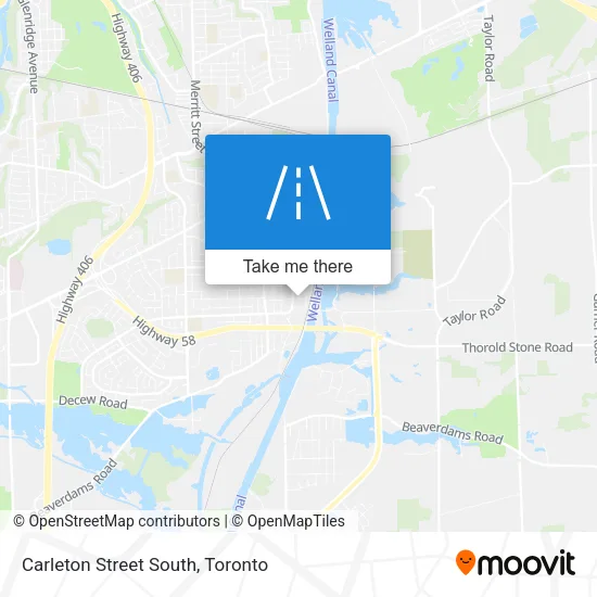Carleton Street South map