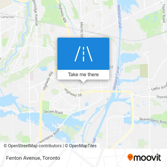 Fenton Avenue map