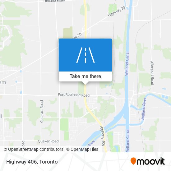 Highway 406 map