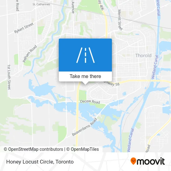 Honey Locust Circle map