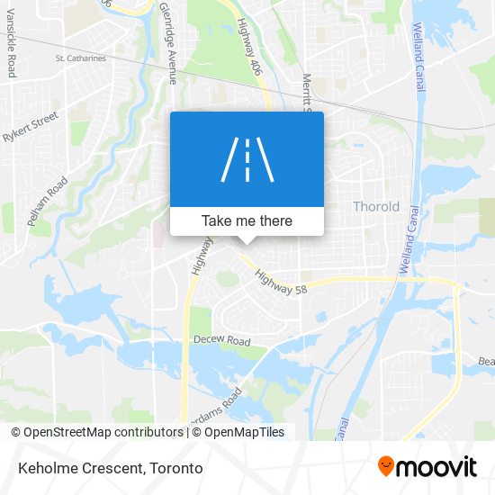 Keholme Crescent map