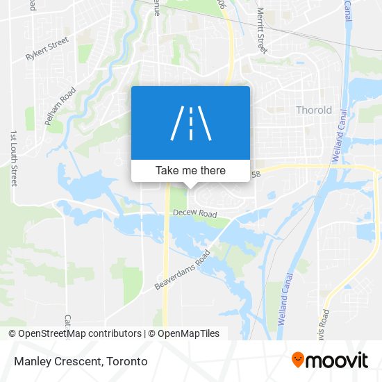 Manley Crescent map